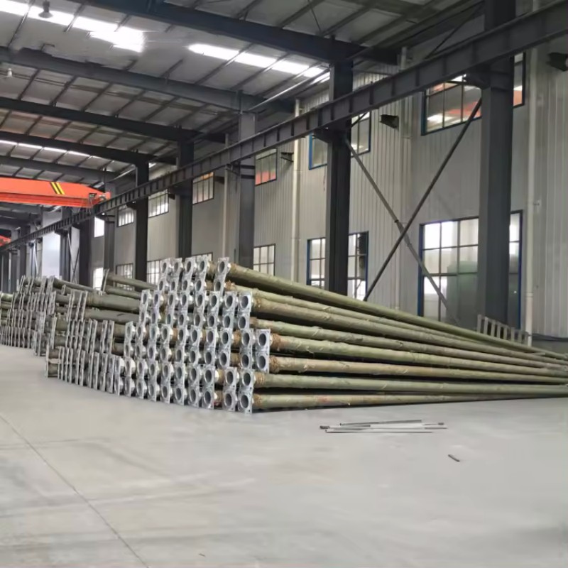 Outdoor Lighting Q235 Galvanized Steel Column LED Street Light Pole