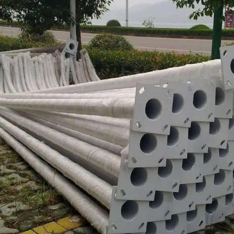 6-12m Outdoor Galvanized Q235 Street Light Pole