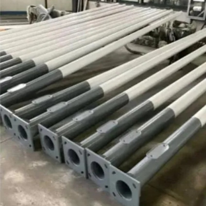 Outdoor Hot DIP Galvanized Steel 8m 12m Street Light Pole