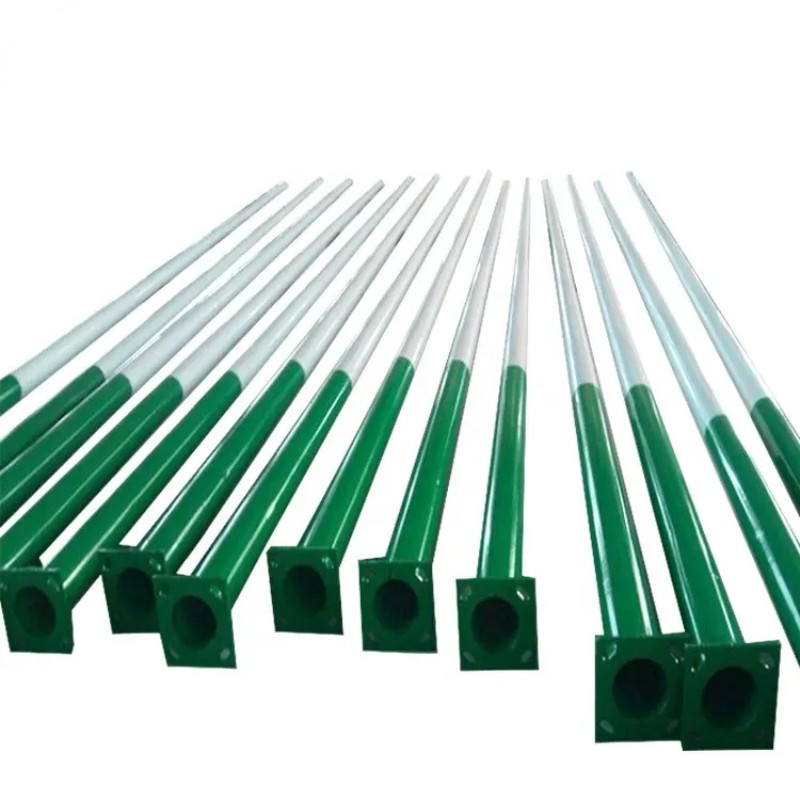 Outdoor Hot DIP Galvanized Steel 8m 12m Street Light Pole