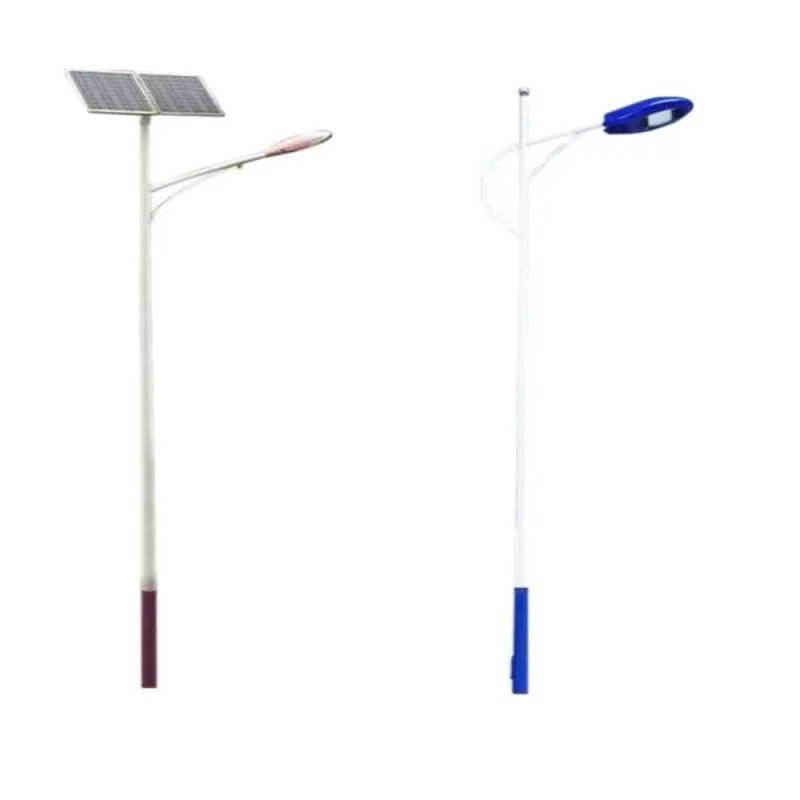 Durable Hot-DIP Galvanized Solar Street Light Pole for Outdoor Use